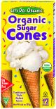 ICE CREAM CONES, SUGAR ORG LetsDoOrganic 12/4.6oz