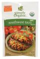 SOUTHWEST TACO SEASONING MIX ORG Frontier 12/1.3oz