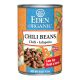 CHILI BEANS ORGANIC (CANS) Eden 12/15oz