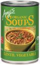 LENTIL VEGETABLE SOUP ORGANIC Amy's 12/14 oz