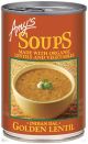 GOLDEN LENTIL SOUP ORGANIC Amy's 12/14oz