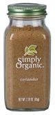 CORIANDER, GROUND ORGANIC Simply Organic 6/2.29oz