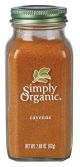 CAYENNE PEPPER ORGANIC Simply Organic 6/2.50oz