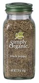 PEPPER, BLACK GROUND ORGANIC Simply Org. 6/2.31oz