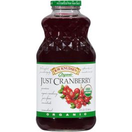 JUST CRANBERRY JUICE ORGANIC Knudsen 6/32oz Frankferd Farms