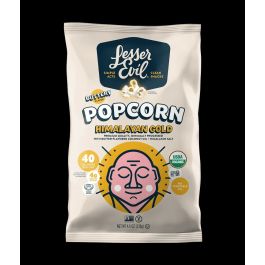 POPCORN, HIMALAYAN GOLD ORG Lesser Evil 6/4.6oz Frankferd Farms