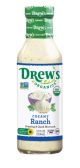 CREAMY RANCH DRESSING ORGANIC Drew's 6/12oz