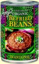 REFRIED BEANS, TRADITIONAL ORGANIC Amy's 12/15.4oz