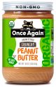 PEANUT BTR, CRUNCHY NO SALT ORGANIC OnceAgain6/16